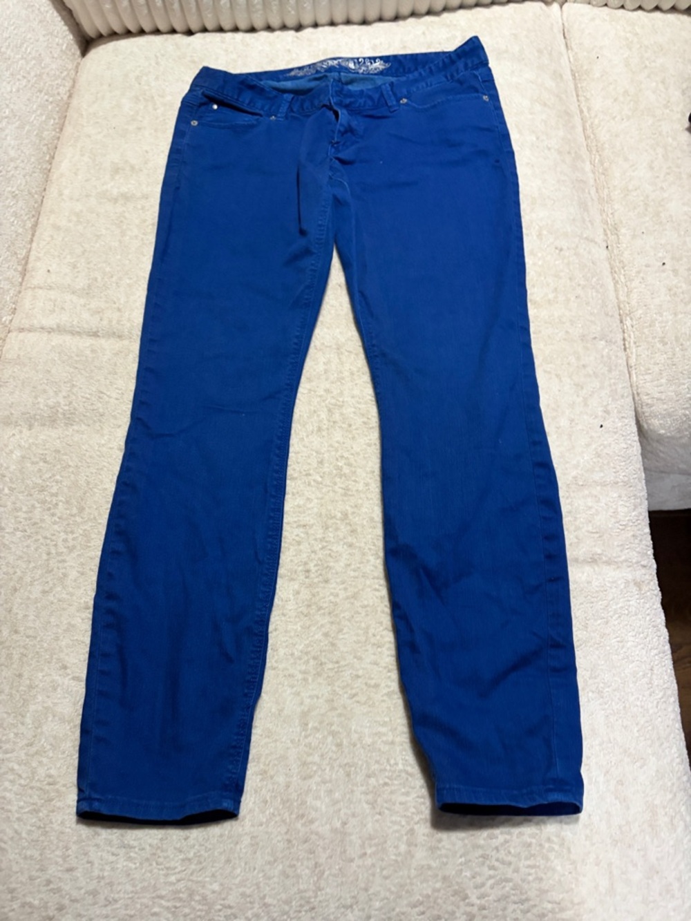 Express Women’s Blue Slim Straight Jeans - Comfortable Everyday Fit